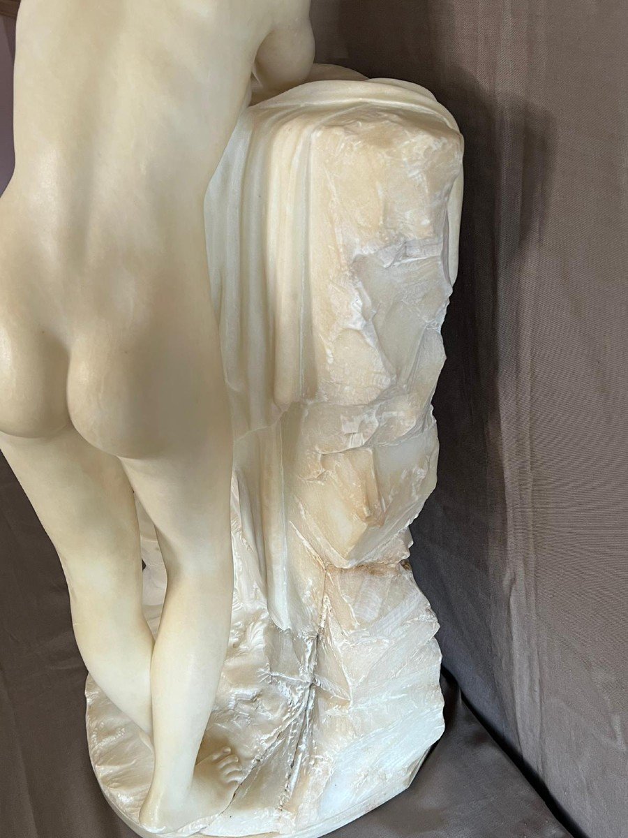 Carrara Marble Sculpture By Fiaschi Emilio 19th Century-photo-4