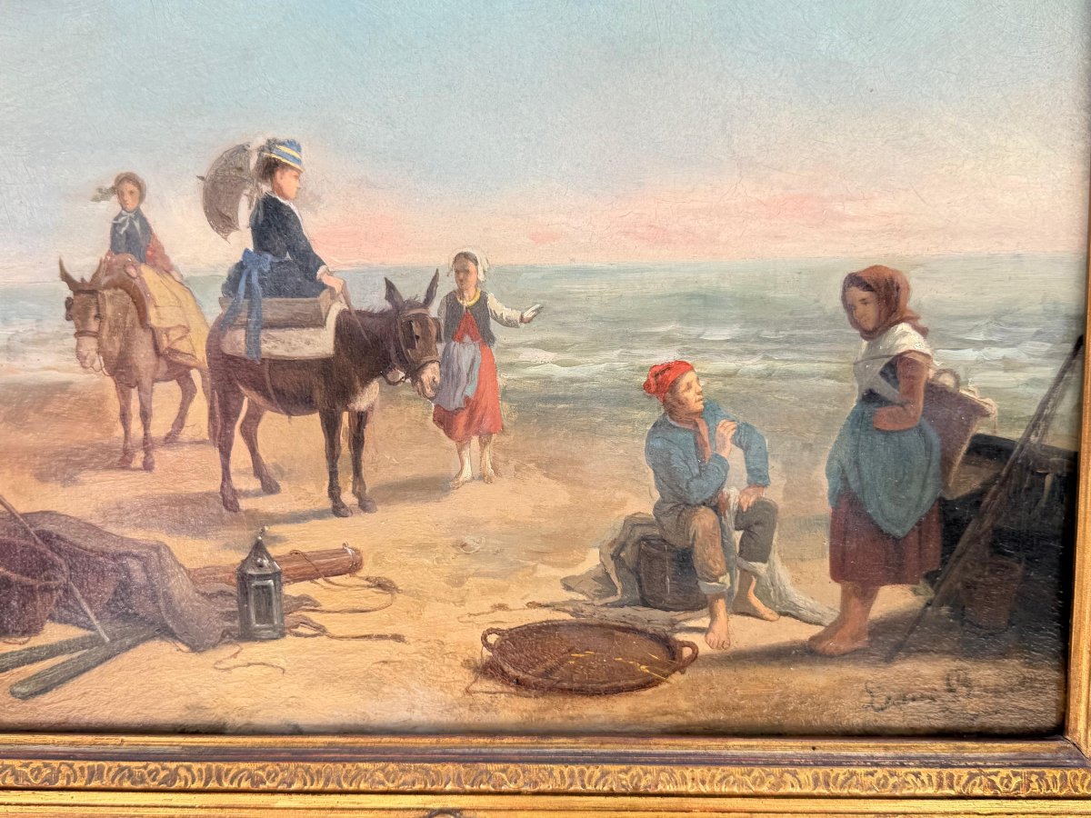 Huile sur panneau, Louis LASSALLE (1808-1885)-photo-4