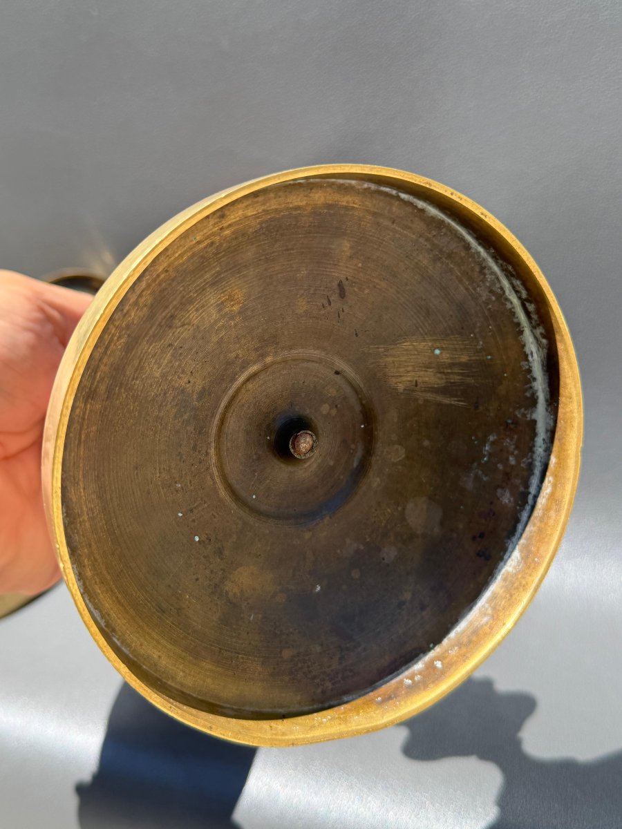 Paire de flambeaux Epoque Restauration 1815-1820-photo-3