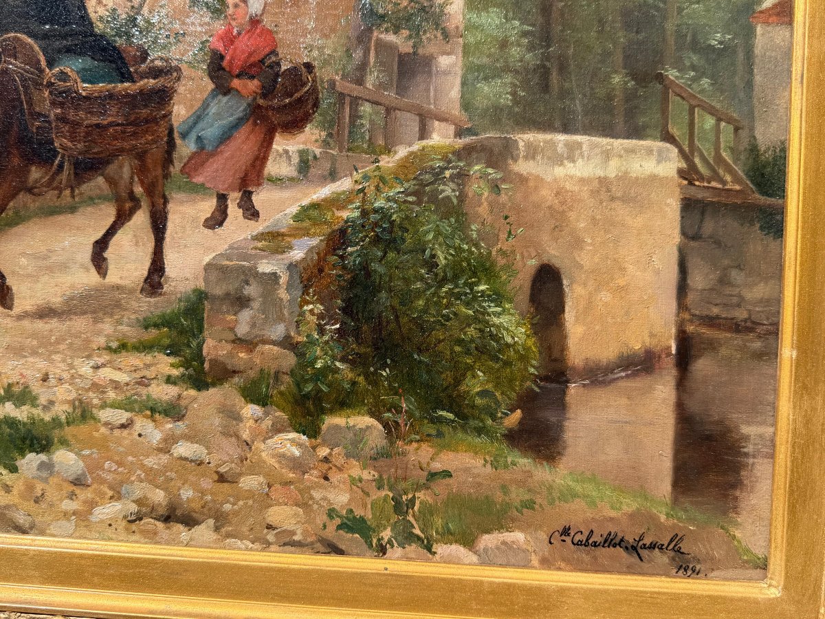 Painting By Camille Léopold Cabaillot-lassalle, 1891 -photo-4