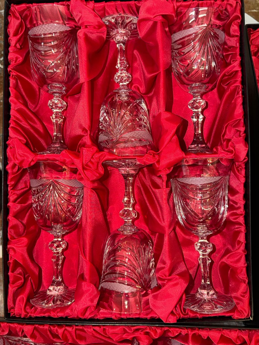 Service en cristal taillé à Baccarat par le meilleur ouvrier de France-photo-3