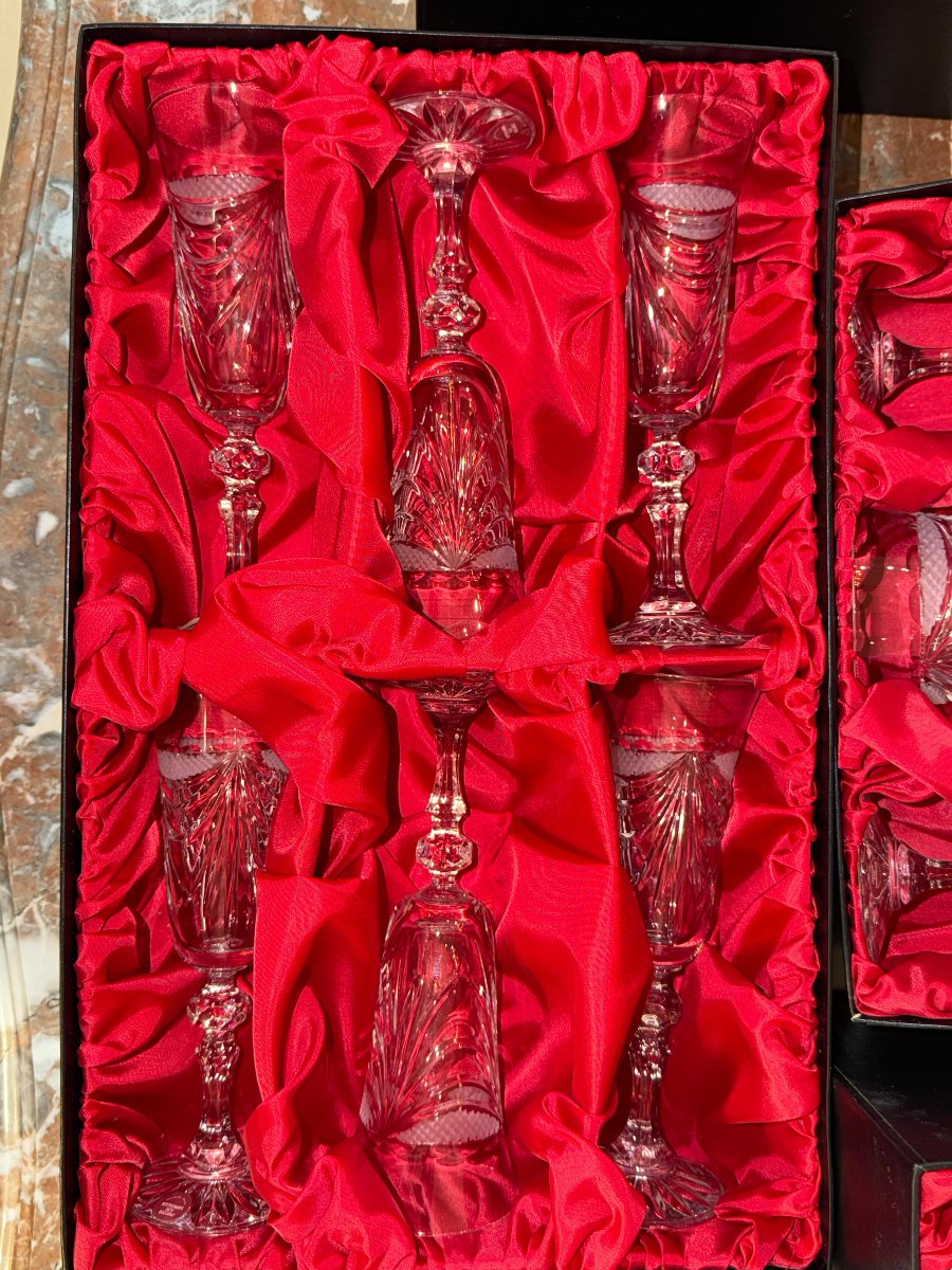 Service en cristal taillé à Baccarat par le meilleur ouvrier de France-photo-4