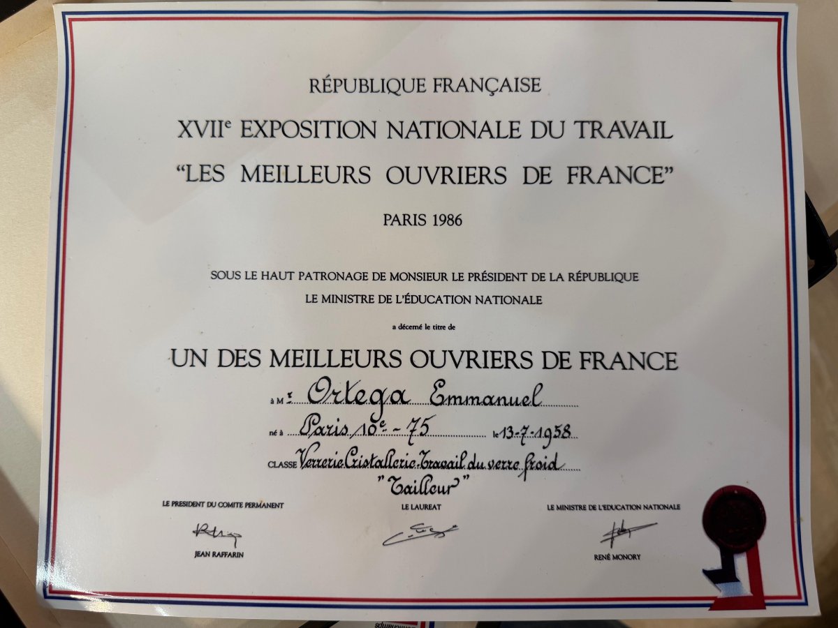 Service en cristal taillé à Baccarat par le meilleur ouvrier de France-photo-8