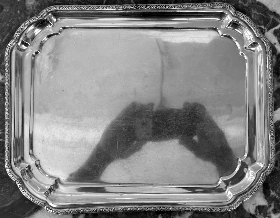 Solid Silver Tray – Egypt, After 1946-photo-3