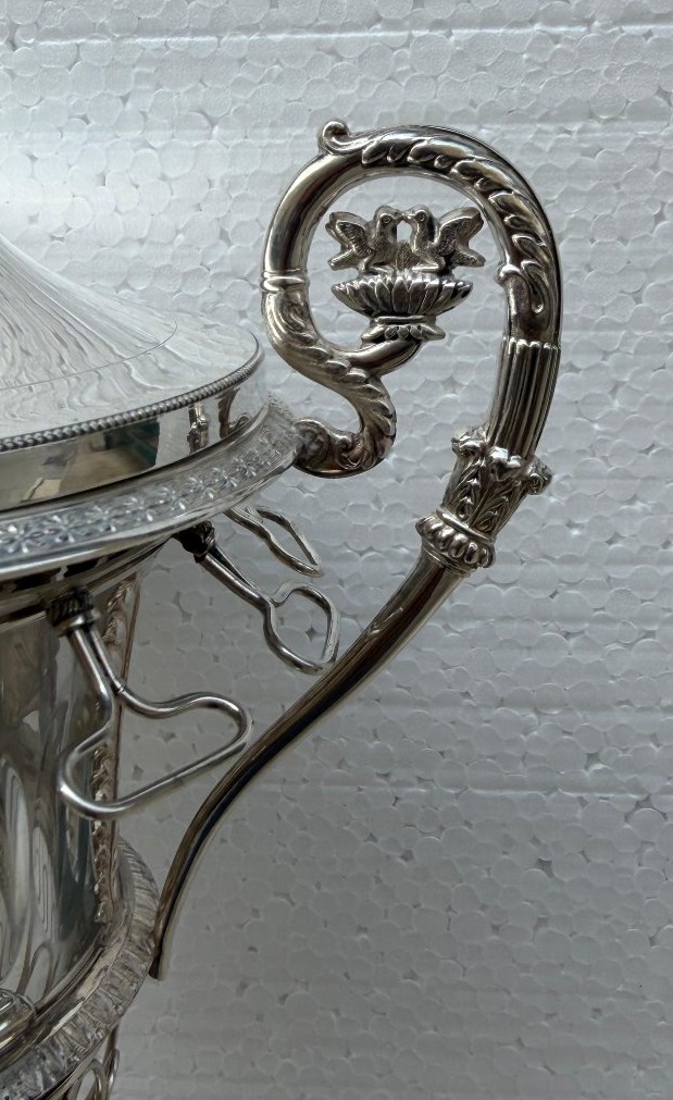 Silver And Vermeil Jam Set, Restoration Period-photo-1