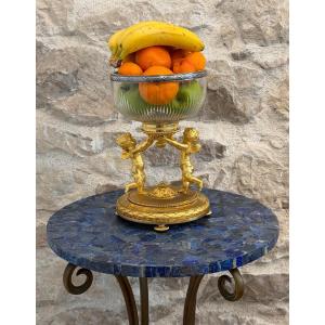 Gilt Bronze And Crystal Bowl Napoleon III Period