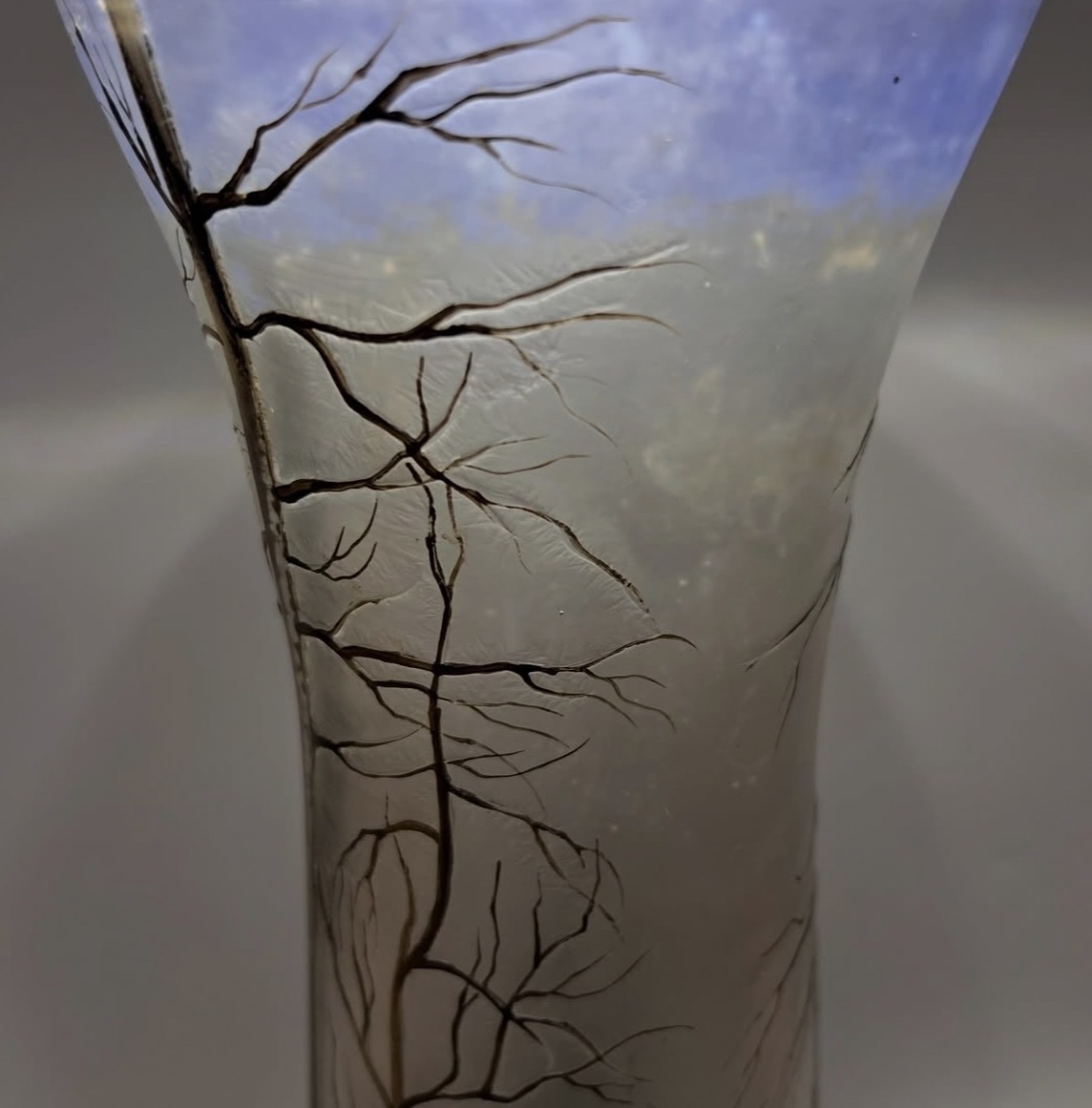 Muller Frères Vase With Forest Landscape  -photo-4