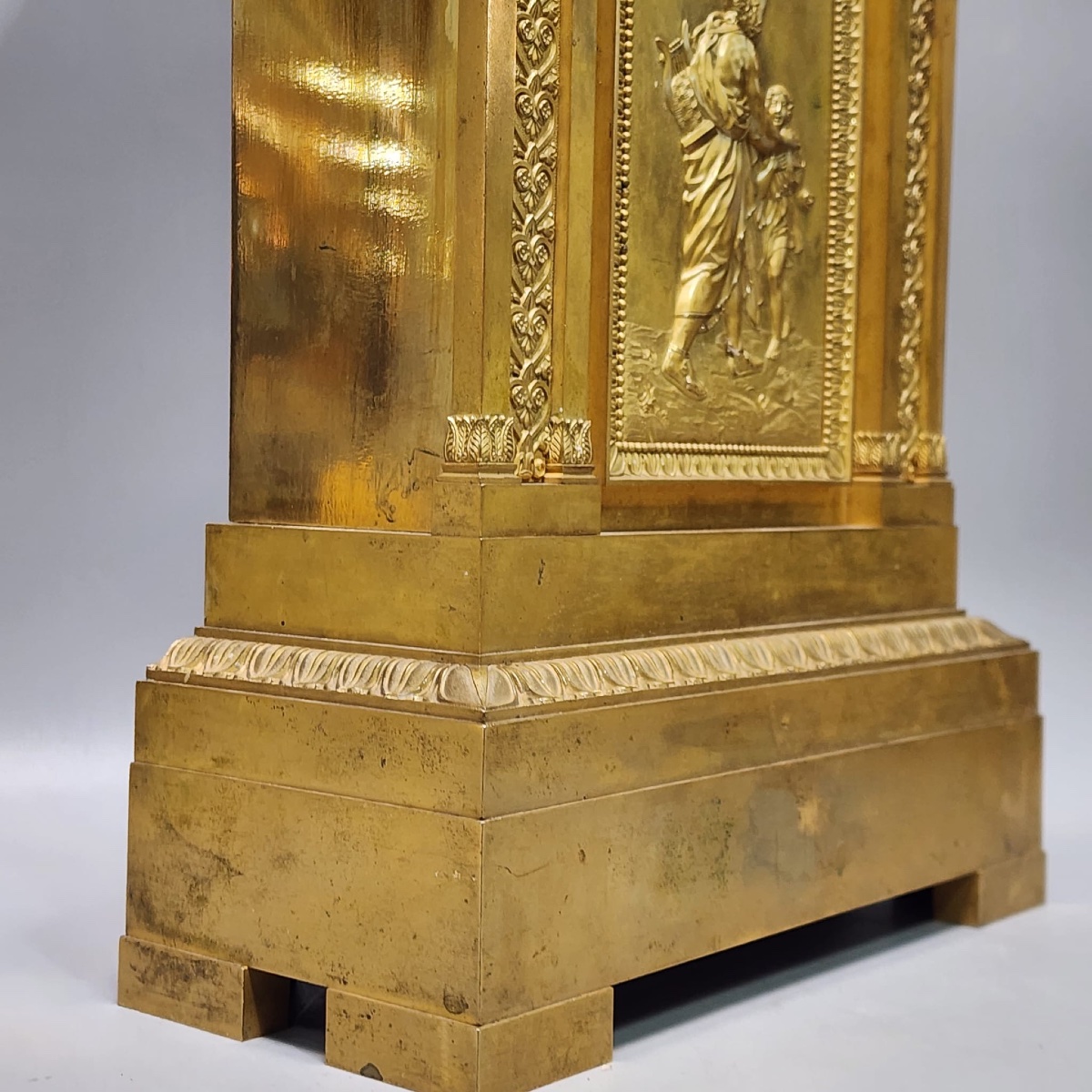 Gilded Bronze Empire-style Floor Clock – Robin, Clockmaker To The King & The Queen-photo-3
