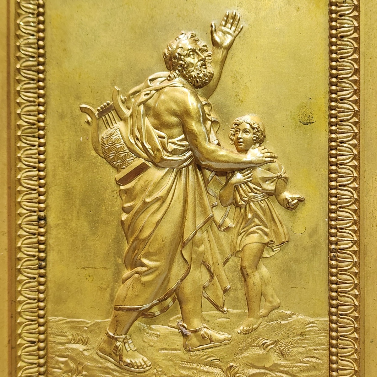 Gilded Bronze Empire-style Floor Clock – Robin, Clockmaker To The King & The Queen-photo-2