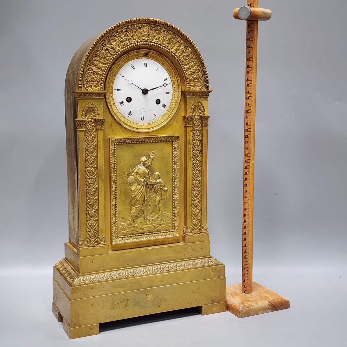 Gilded Bronze Empire-style Floor Clock – Robin, Clockmaker To The King & The Queen-photo-8