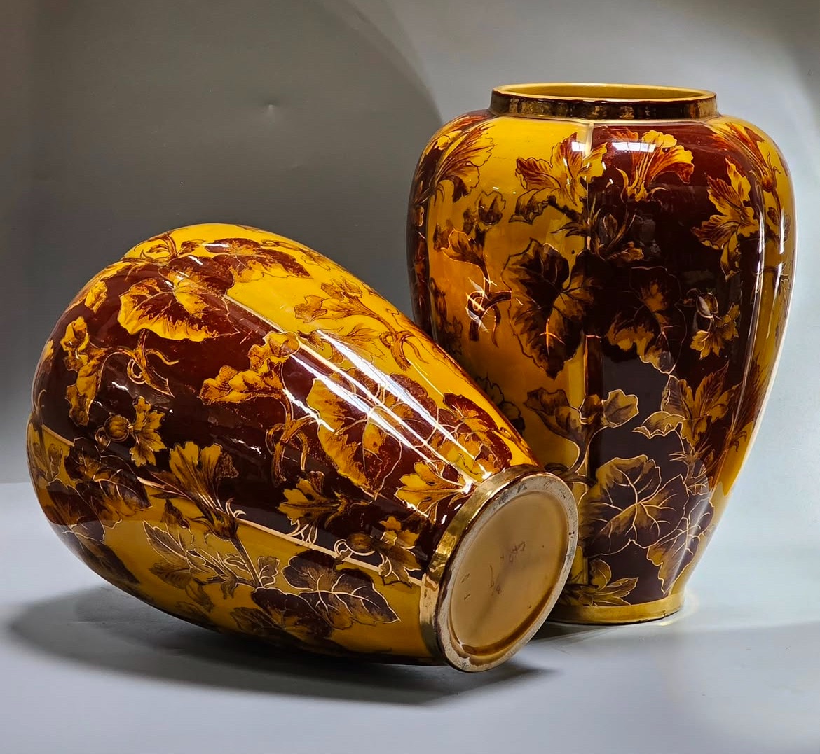 Pair Of Earthenware Vases Signed Keller & Guérin, Late 19th–early 20th Century-photo-3