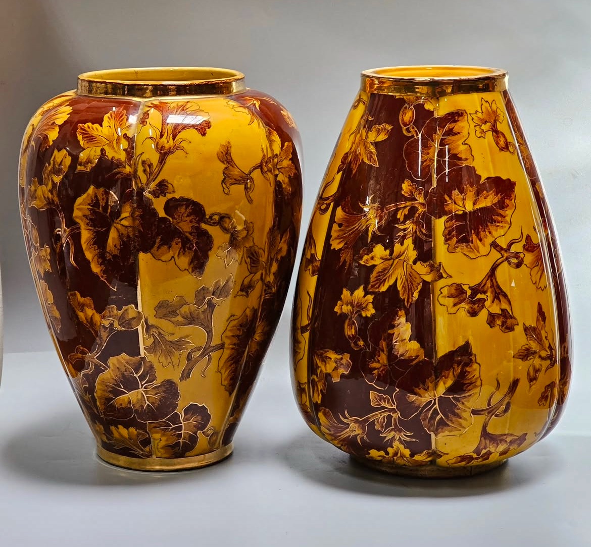 Pair Of Earthenware Vases Signed Keller & Guérin, Late 19th–early 20th Century-photo-2