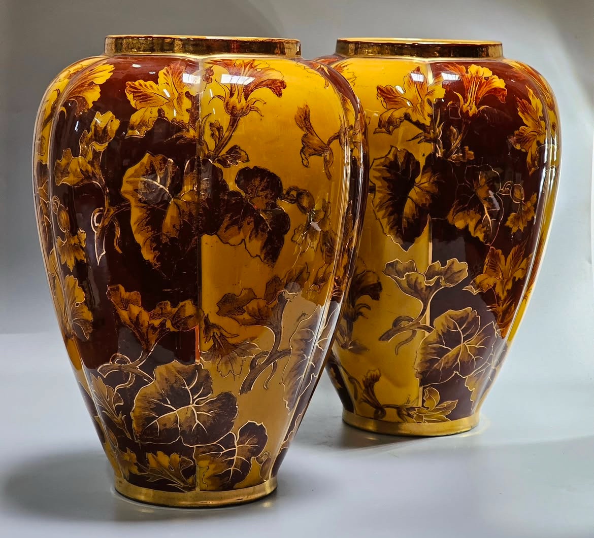 Pair Of Earthenware Vases Signed Keller & Guérin, Late 19th–early 20th Century