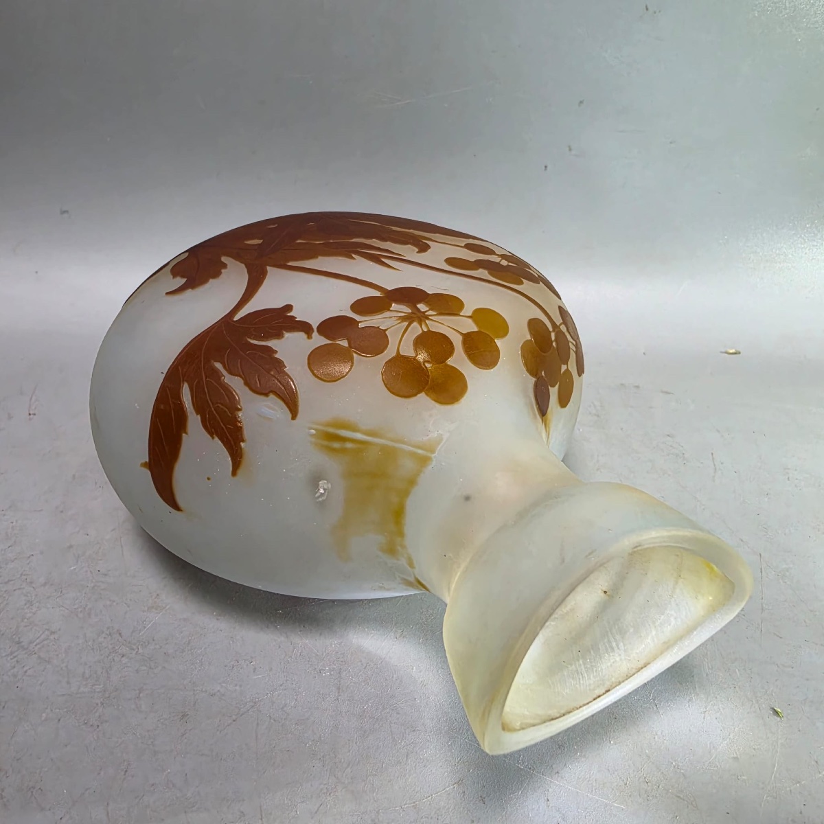 Vase Gourde Gallé à décor d’Ombelles-photo-1