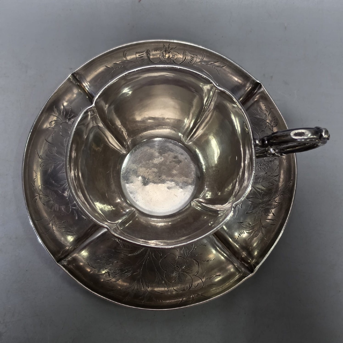 Solid Silver Tea Or Hot Chocolate Cup - Fizaine Silversmith-photo-4