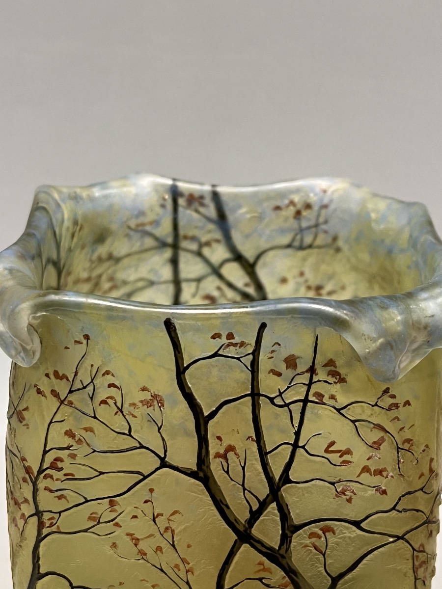 Legras Glass Night Light – Forest Landscape Design-photo-3