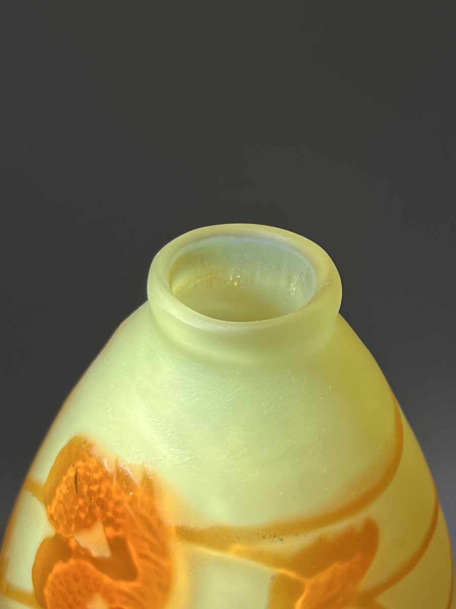 émile Gallé – “seabed” Vase, With Colored Dividers-photo-4