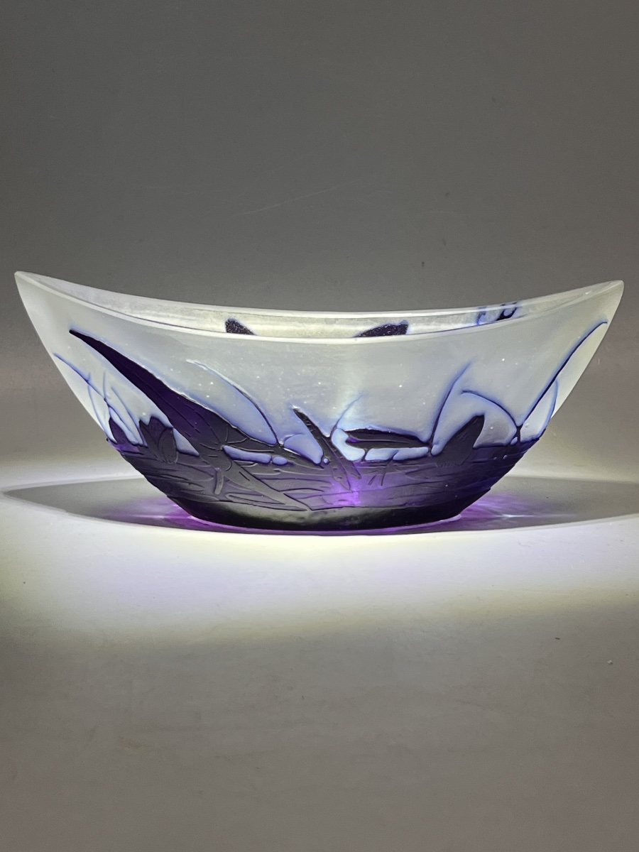 Émile Gallé – Coupe à décor de libellule-photo-2