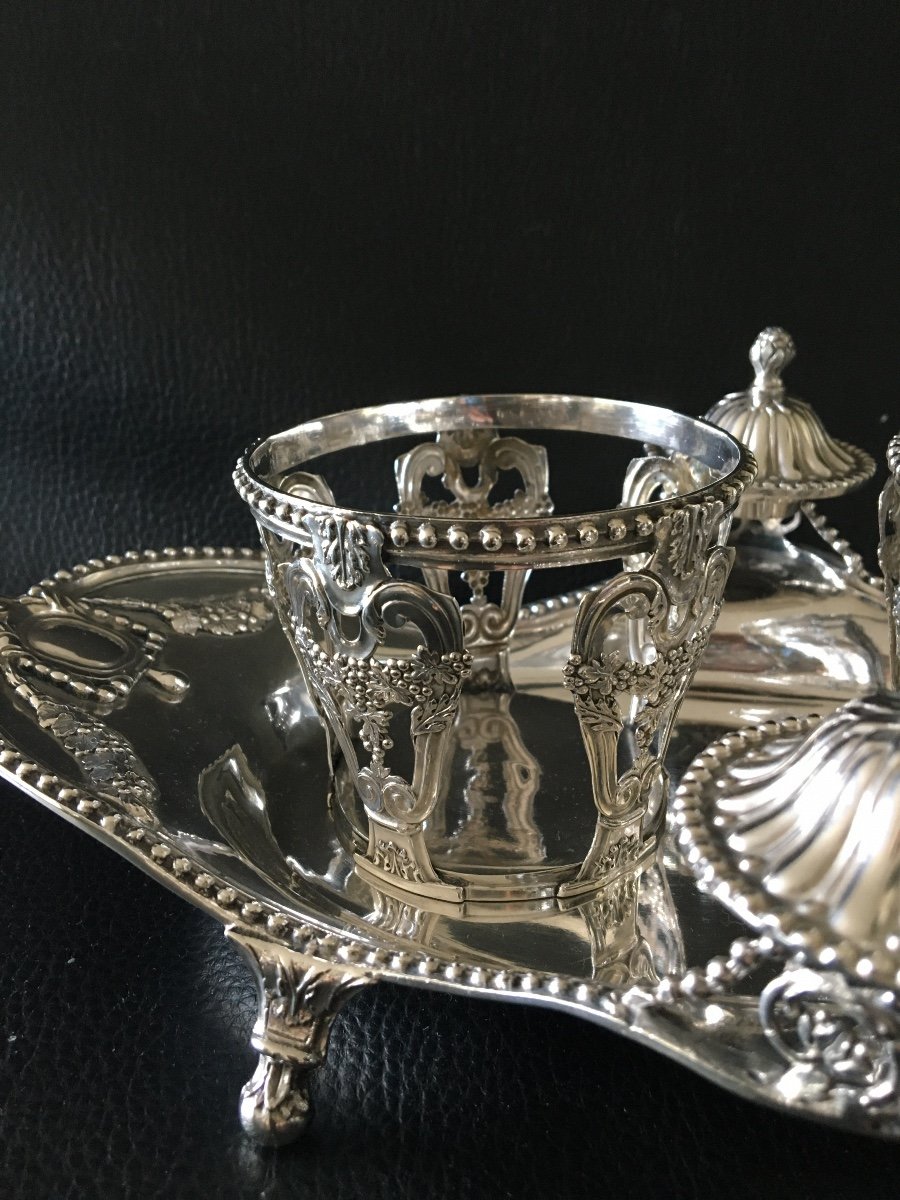 Silver Cruet, Master Goldsmith Jacques Antoine Félix Imberty, Louis XVI-photo-4