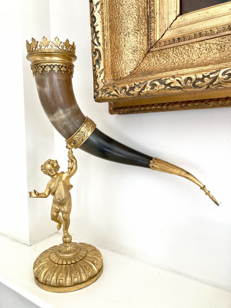 Large Pair Of Cornucopias, 19th-photo-2