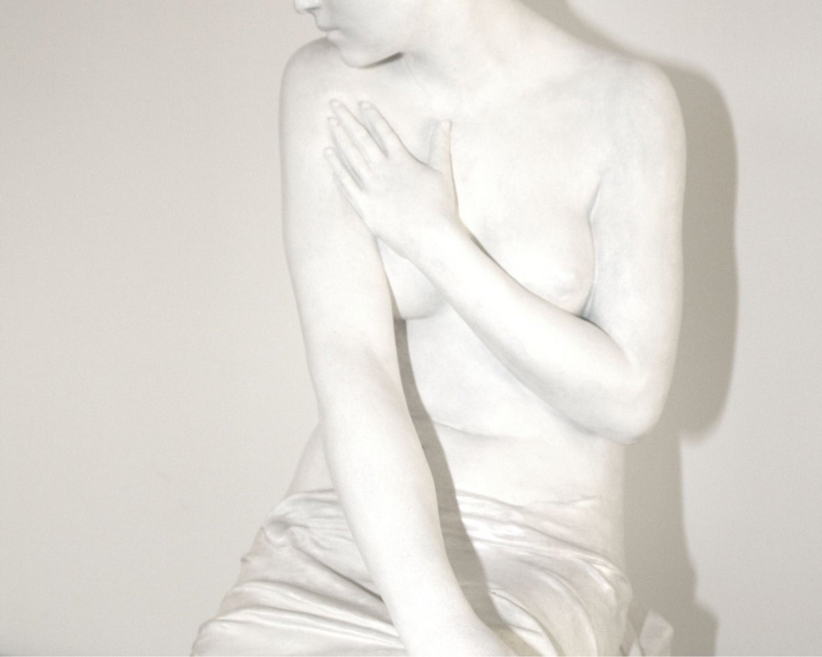 Sculpture en Terre Cuite, Femme Nue, de Paul Hippolyte Delaroche-photo-2