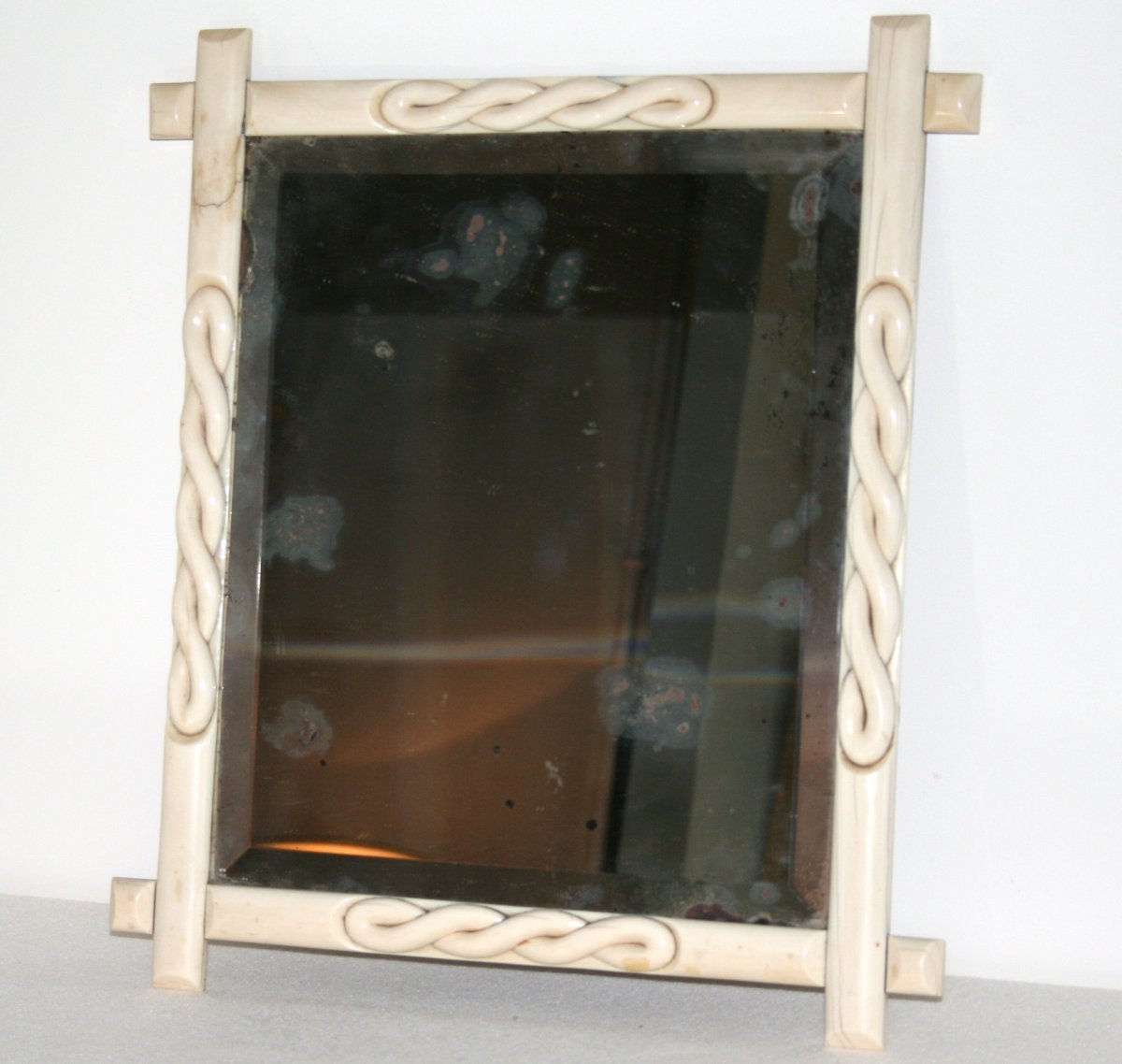 Ivory Table Mirror, 19th-photo-2