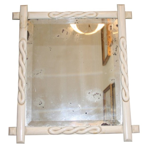 Ivory Table Mirror, 19th