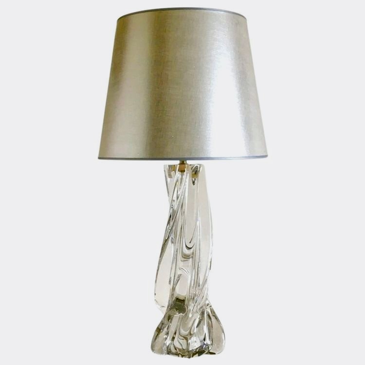 Lampe Moderniste en cristal de Sèvres, Années 1960-photo-2