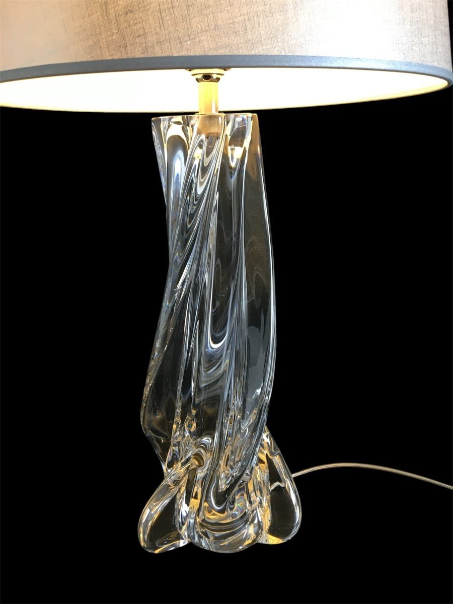 Lampe Moderniste en cristal de Sèvres, Années 1960-photo-4