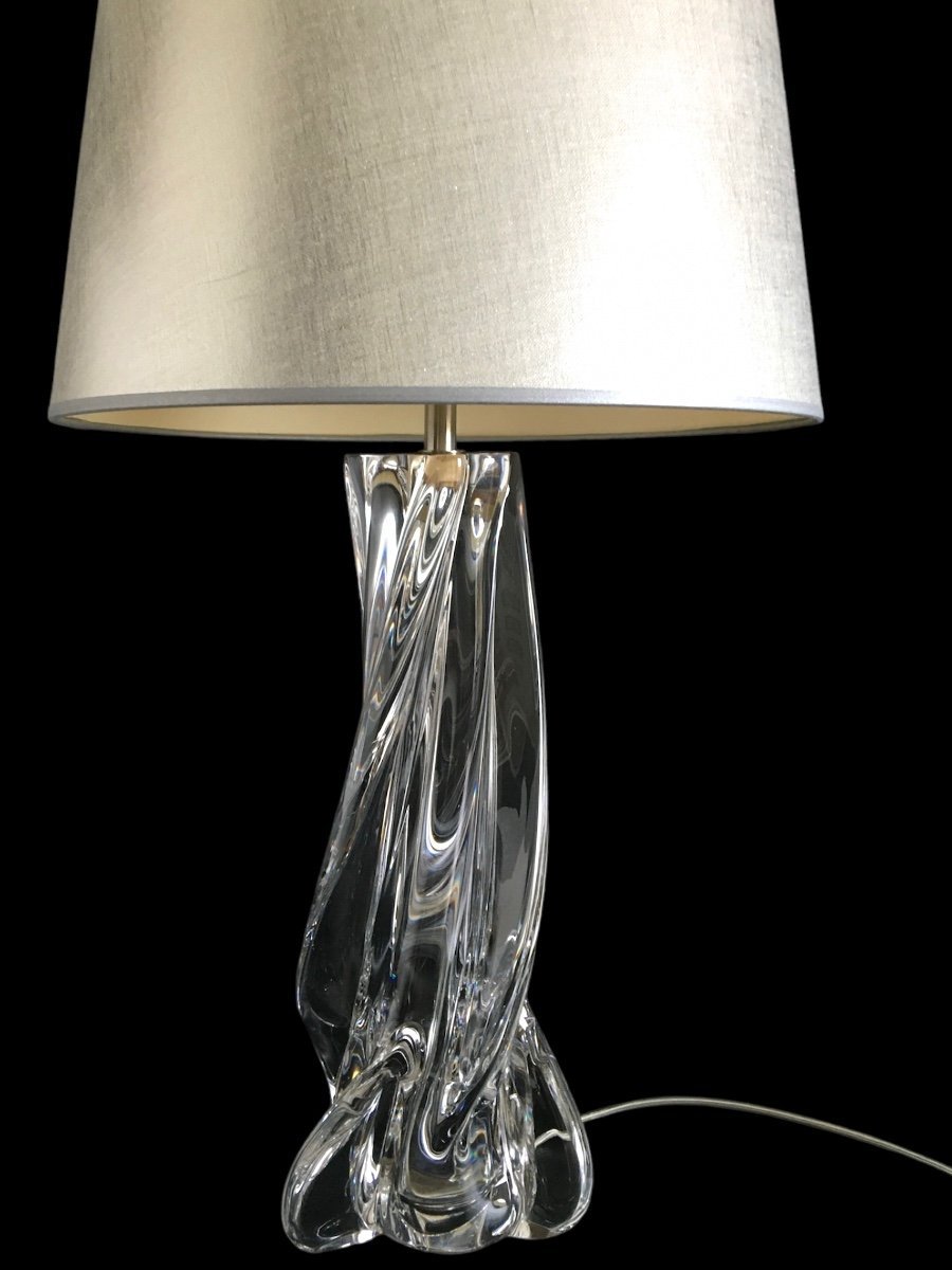 Lampe Moderniste en cristal de Sèvres, Années 1960-photo-5