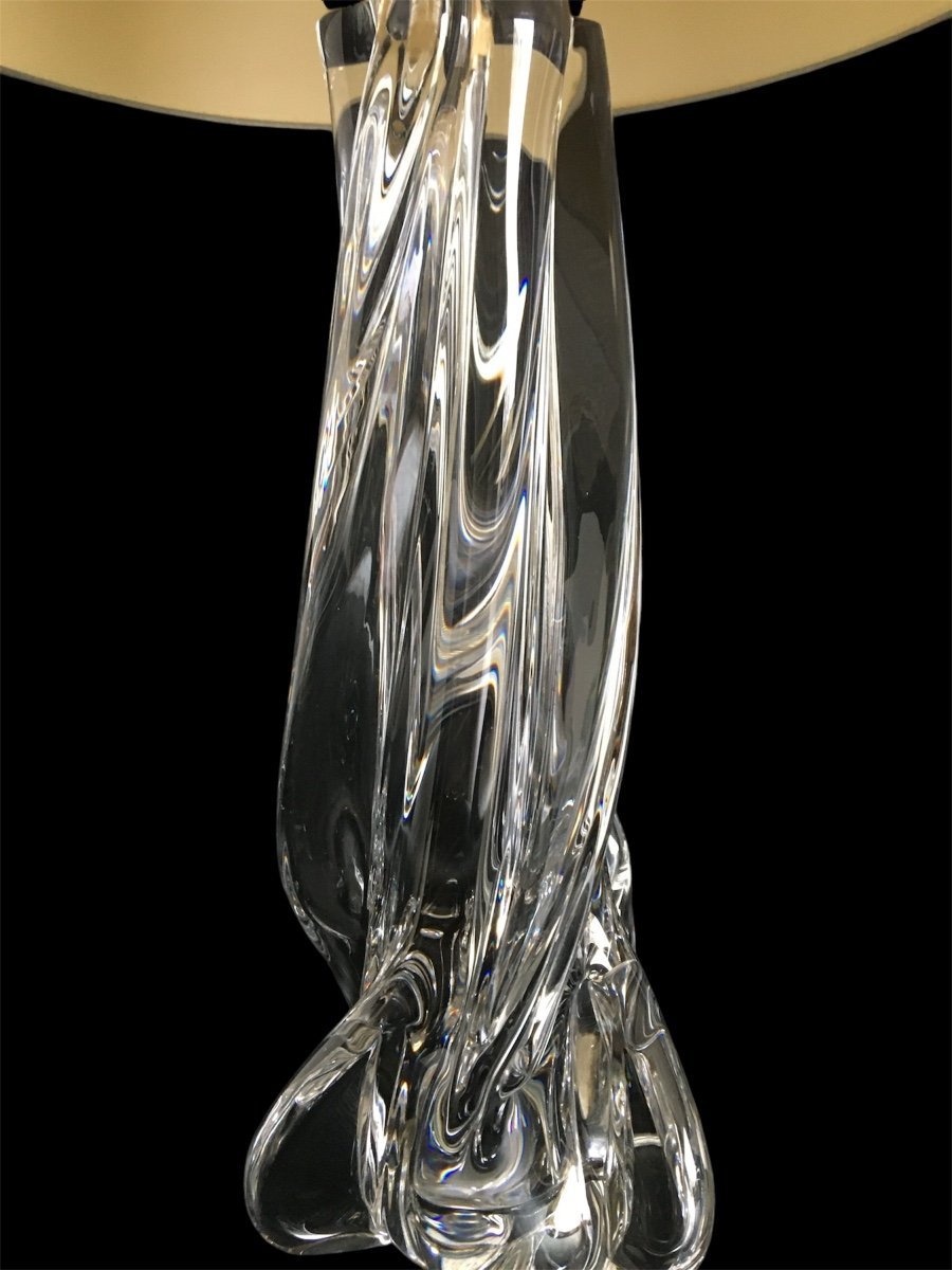 Lampe Moderniste en cristal de Sèvres, Années 1960-photo-6
