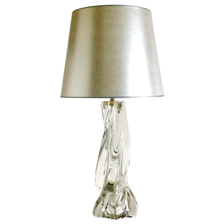 Modernist Sèvres Crystal Lamp, 1960s