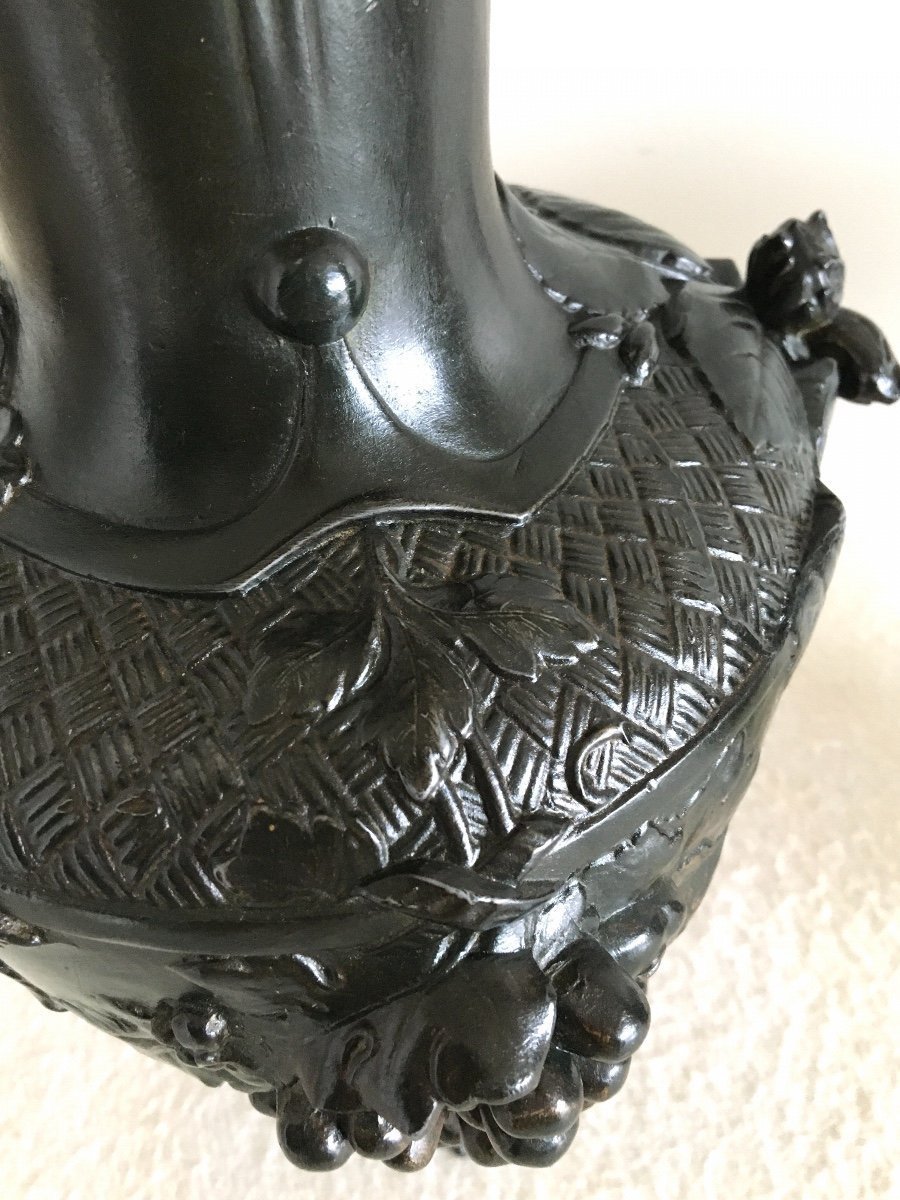 Paire de grands vase, Art Nouveau, Signés Guenardeau-photo-1