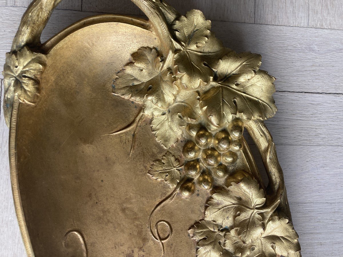 Vide poche en bronze doré, A. BOUNY, Art Nouveau-photo-3