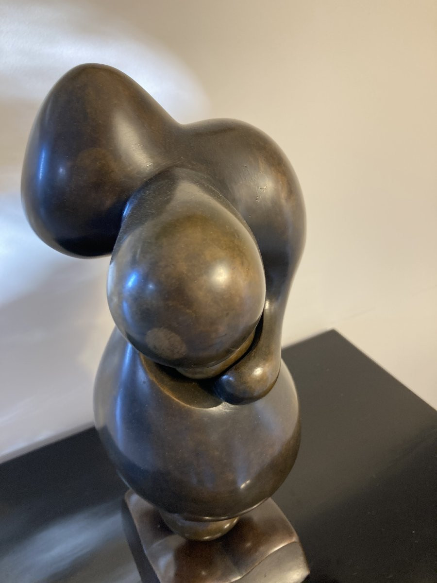 Bronze Sculpture, Motherhood, Signed Igor Balarin, 20th Century-photo-1