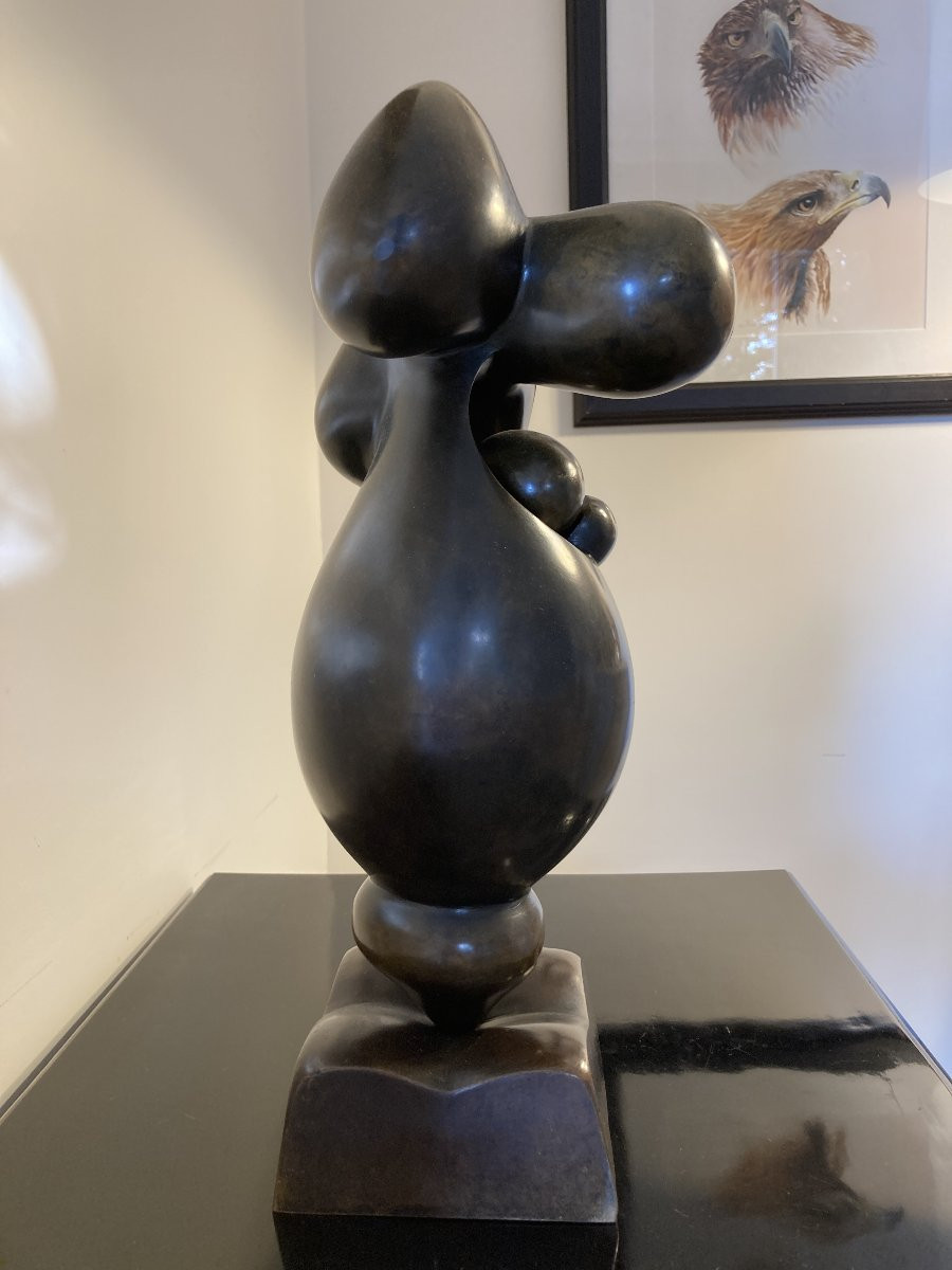 Bronze Sculpture, Motherhood, Signed Igor Balarin, 20th Century-photo-2