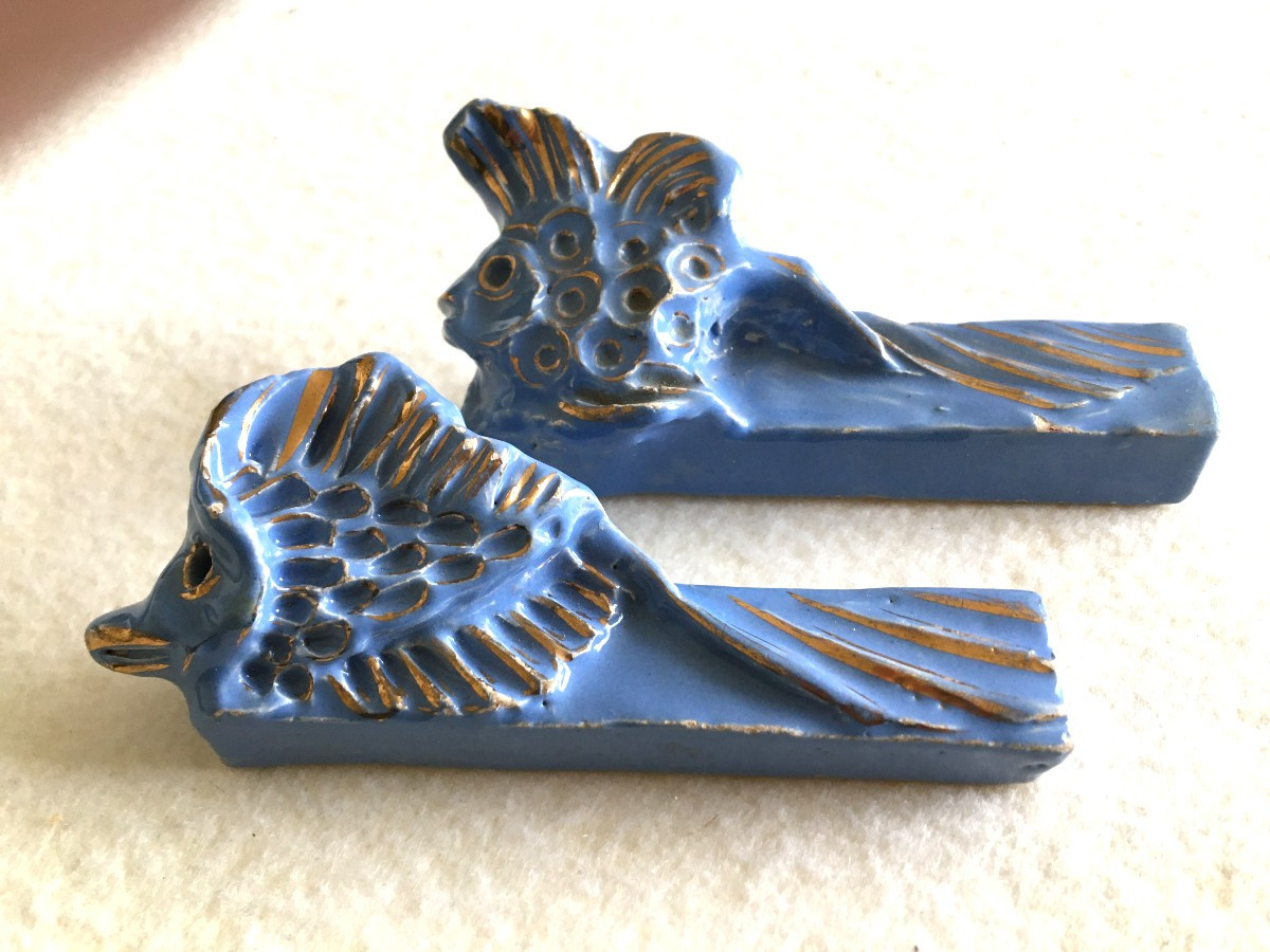 Knife Holders, Set Of 10 Vintage 1950-photo-2