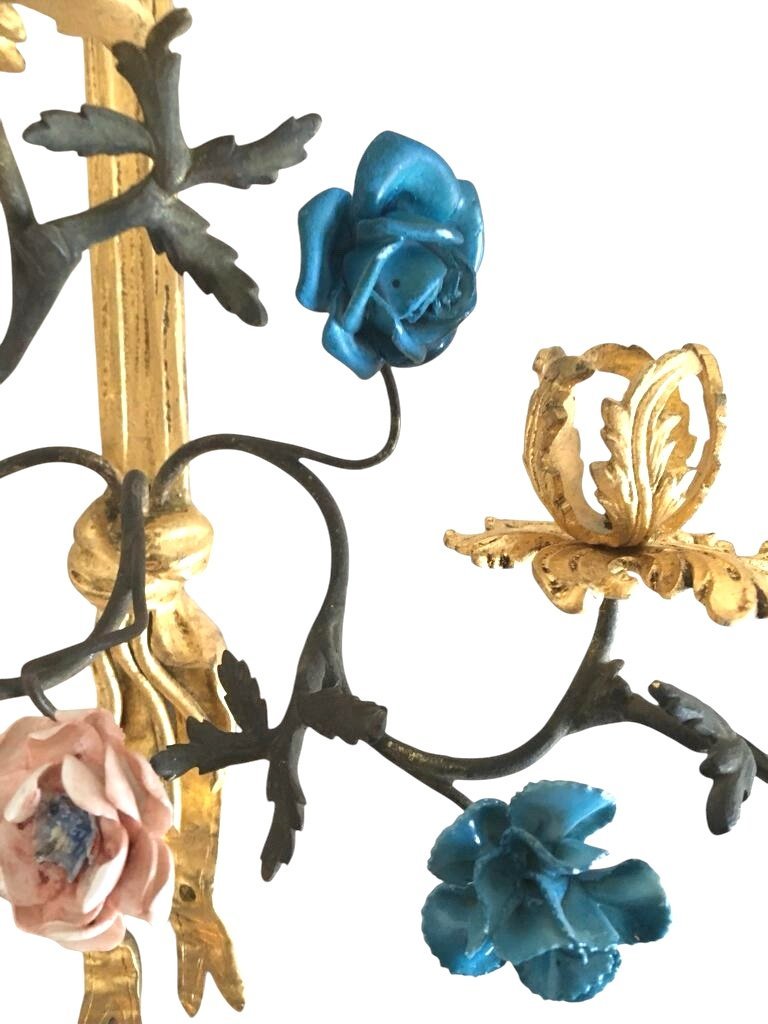 Pair Of Wall Sconces, Louis XVI Style, 19th Century-photo-3