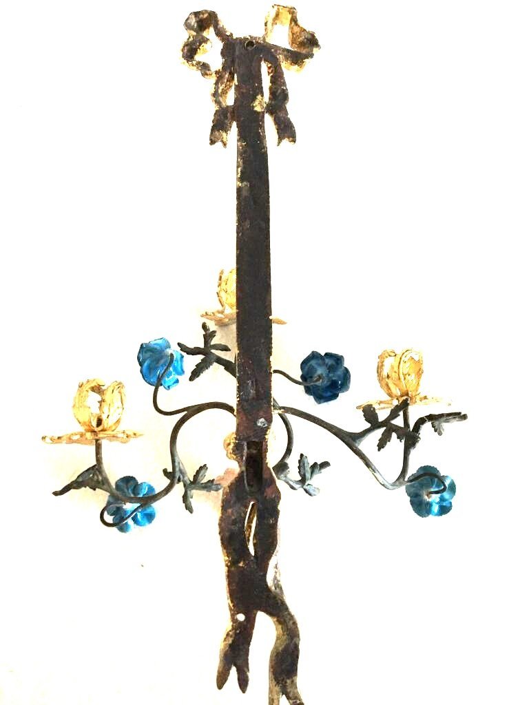 Pair Of Wall Sconces, Louis XVI Style, 19th Century-photo-4