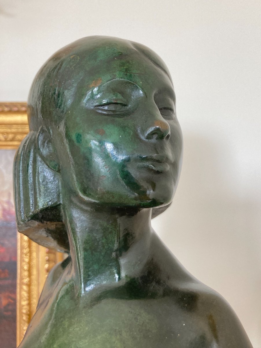 Sculpture en Bronze, Signée de Marcel Rau (Belgique)-photo-4