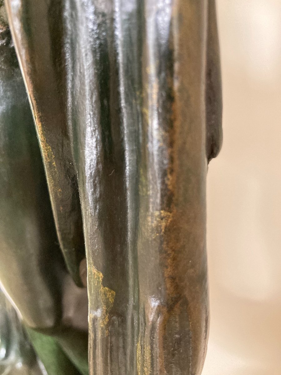 Sculpture en Bronze, Signée de Marcel Rau (Belgique)-photo-5