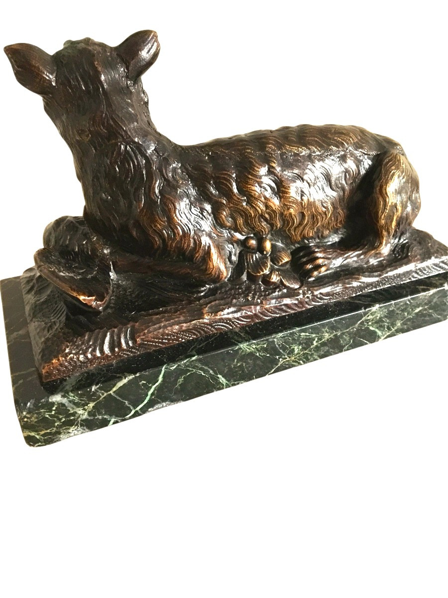 Paire de Sujets Animaliers en bronze, 2 renards, Fin 19ème -photo-4