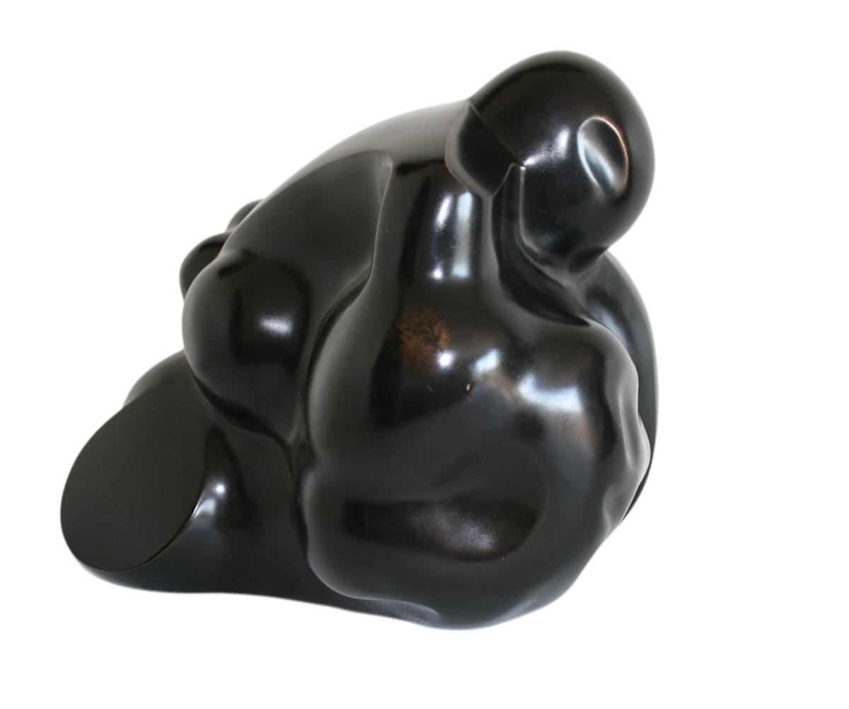 Modernist Bronze, Dated 1999, Signed Jt Jackie Tengizman-photo-2