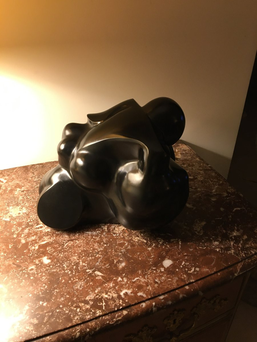 Modernist Bronze, Dated 1999, Signed Jt Jackie Tengizman-photo-4