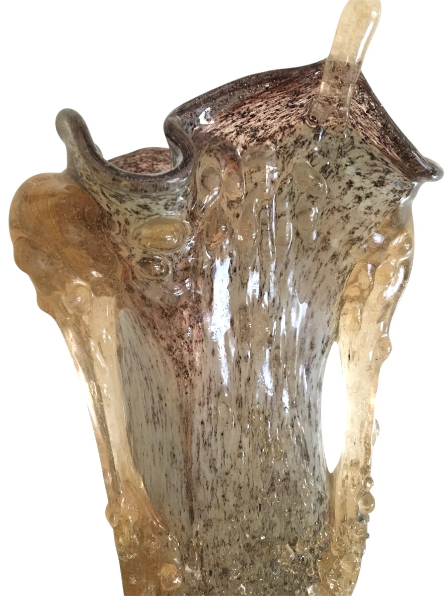 Grand Vase en verre soufflé de Murano-photo-3