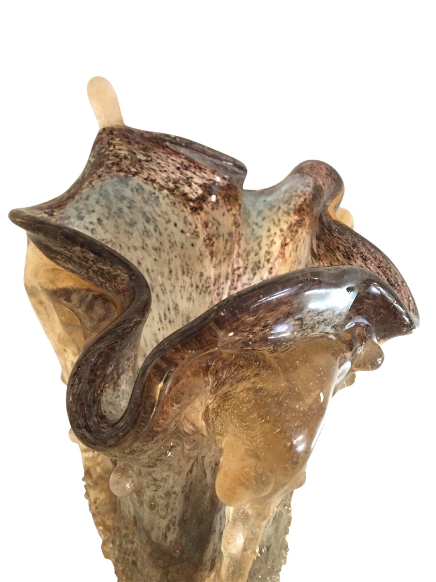 Grand Vase en verre soufflé de Murano-photo-4