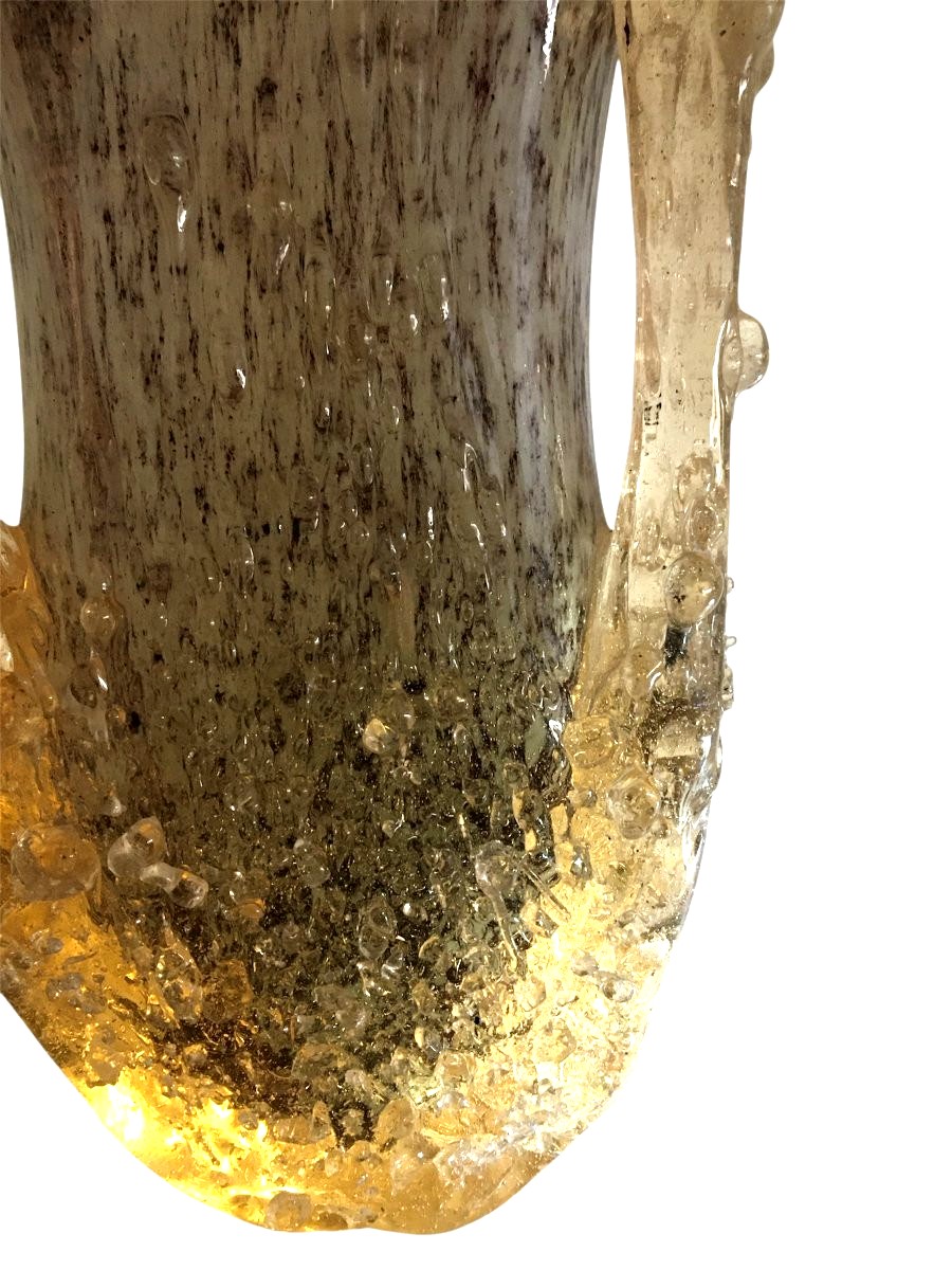 Grand Vase en verre soufflé de Murano-photo-4