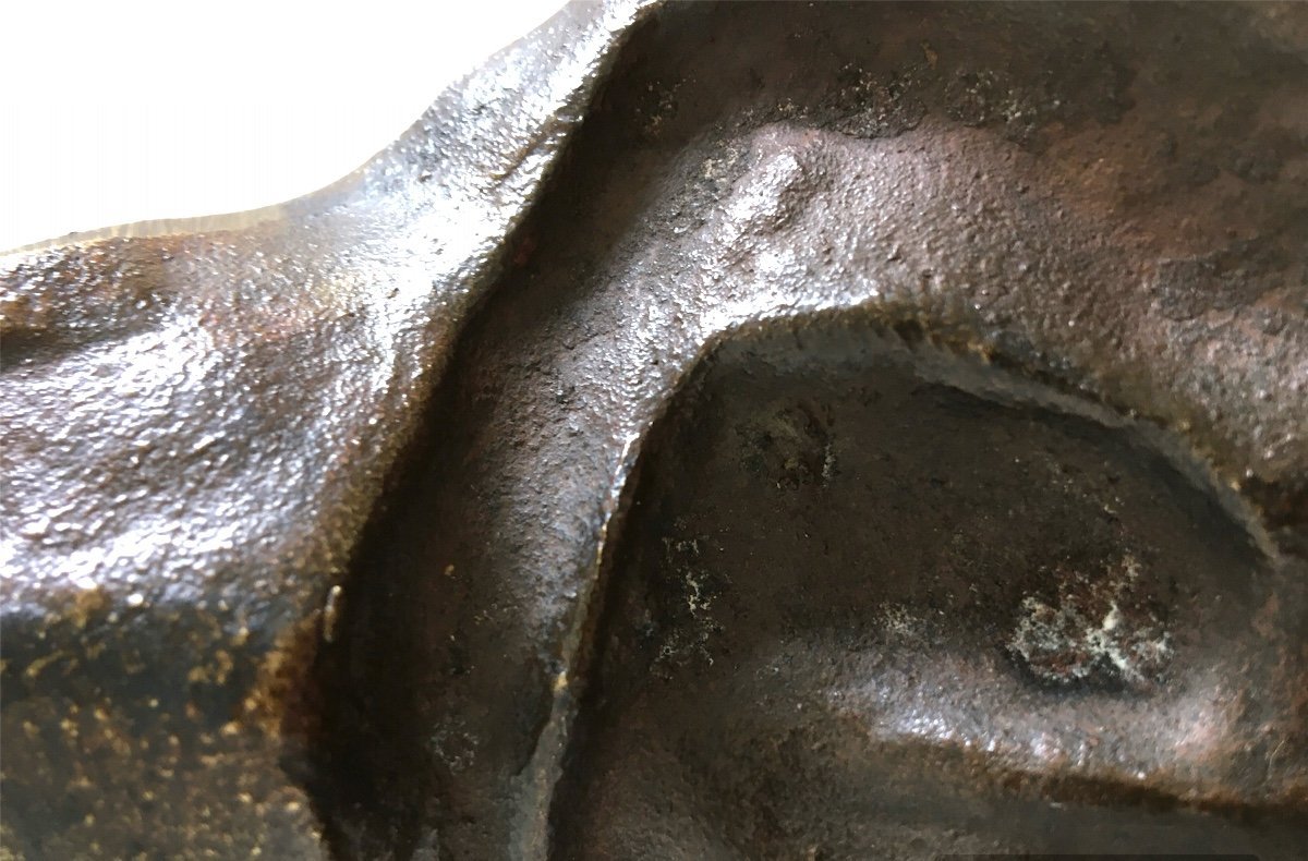 Bronze Trinket Tray, Signed By Georges Delpérier, Art Nouveau-photo-8