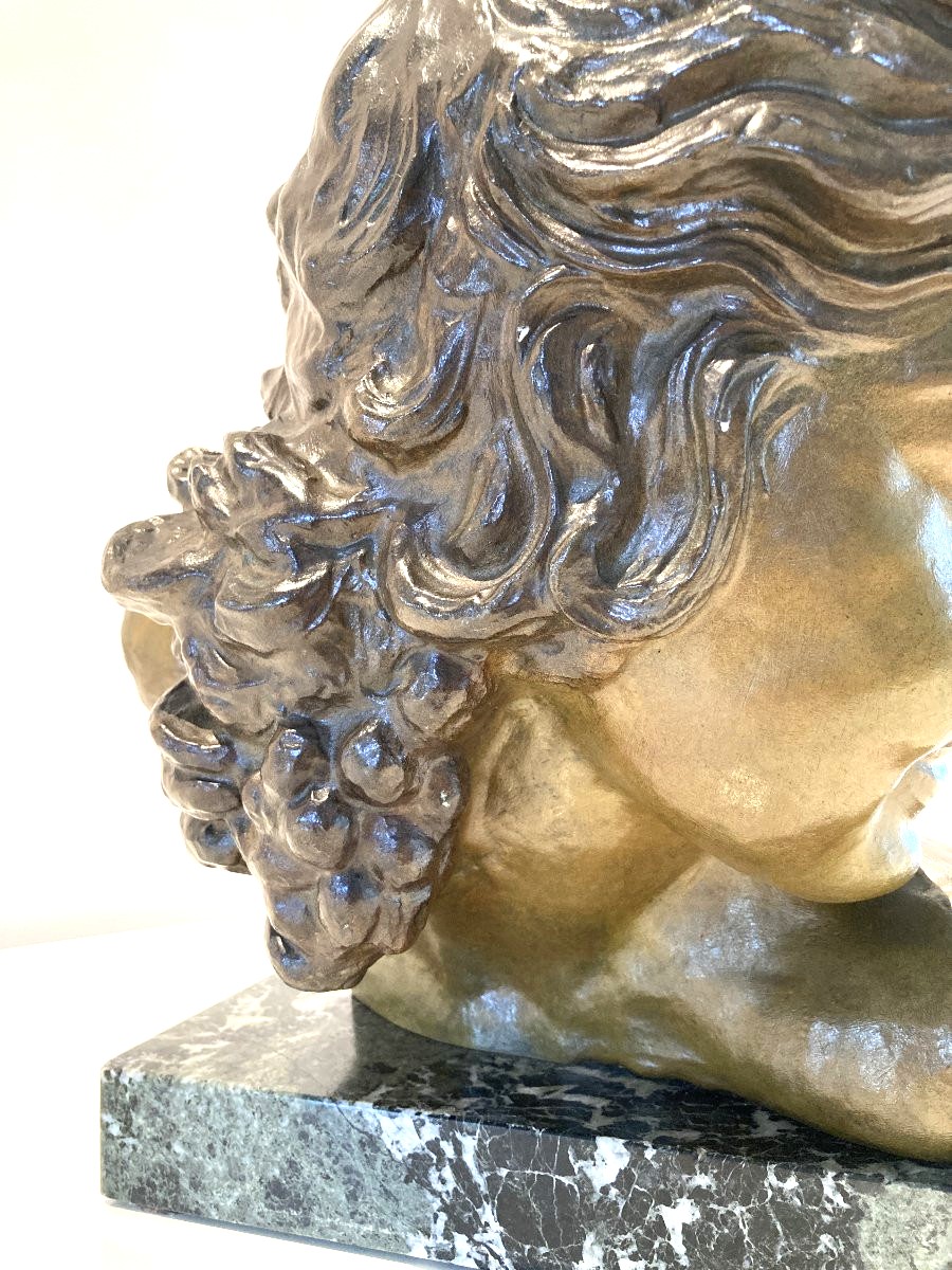 Sculpture en Bronze, à patine brun vert, signée Alexandre Kelety, 20ème-photo-4