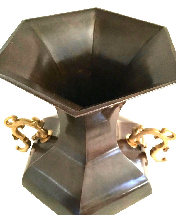 Bronze Vase With Patina, Japan, Meiji-photo-3